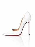Scarpin Paris White Patent Pointed-Toe Pumps